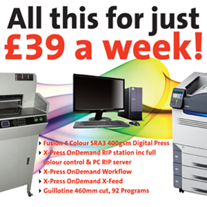 Digital printing package £39 a week