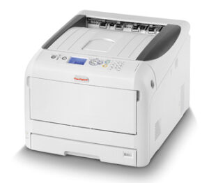 X-Press OnDemand T-shiro white toner transfer printing system featuring OKI Pro8432WT