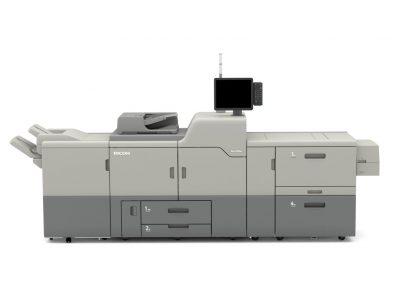 Ricoh ProC7200 digital press with vacuum feed from X-Press OnDemand